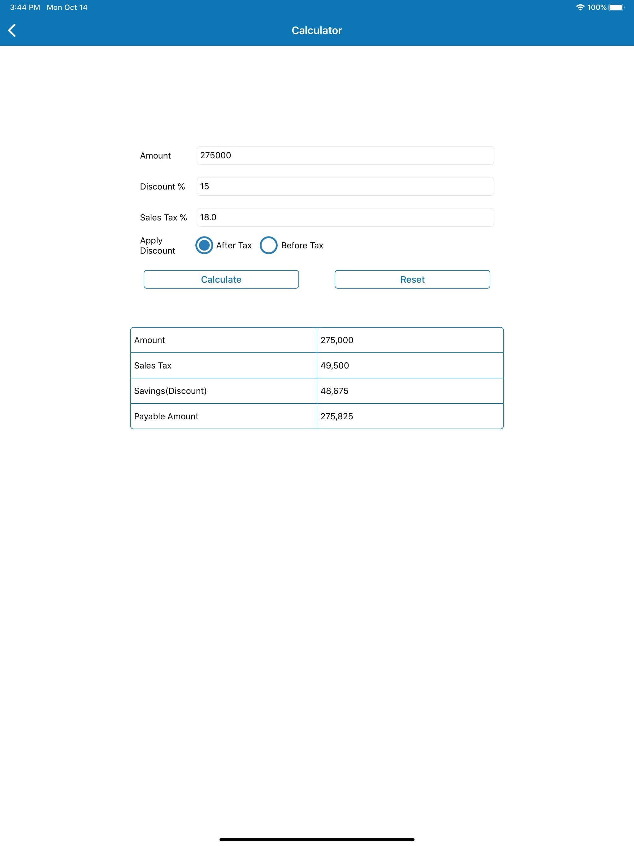 Discount Calculator - SalesTax