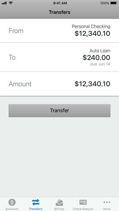 Needham Bank Mobile Banking Screenshot