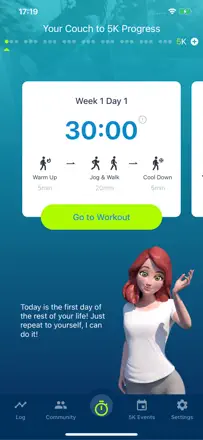Couch to 5K® : capture d’écran 1 sur 5