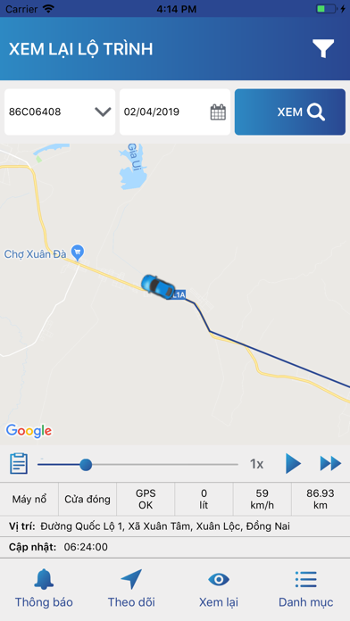 TTAS Tracking Screenshot