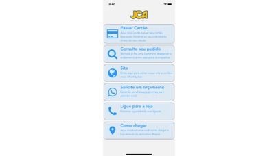 JCA app screenshot