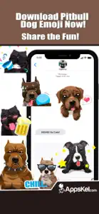 Pit Bull Dogs Emoji Stickers screenshot #5 for iPhone