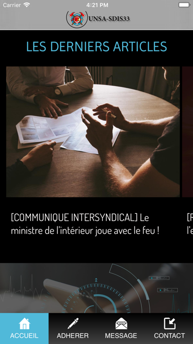 Screenshot #1 pour UNSA-SDIS33