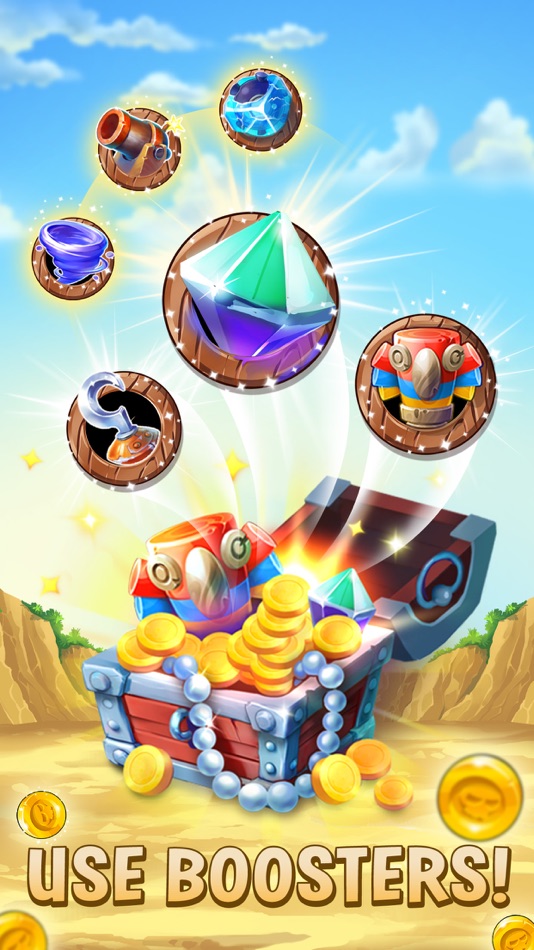 #4. Pirates & Pearls: Match 3 Game (iOS) 由: G5 Entertainment AB