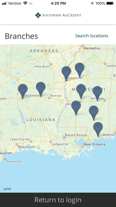 Southern AgCredit Ag Banking Screenshot