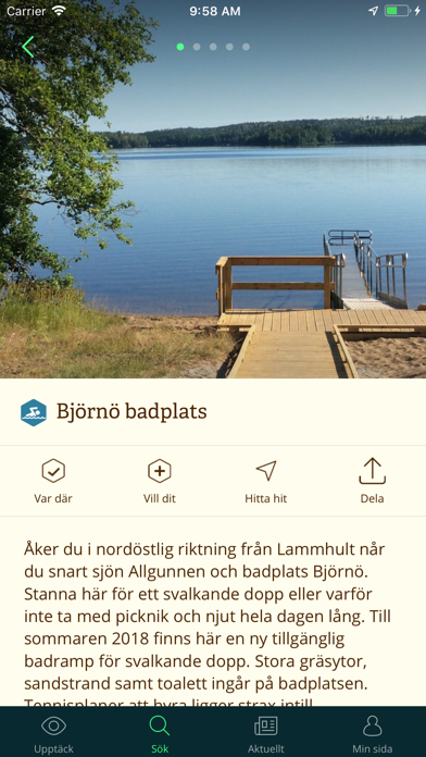 Växjö Naturkarta Screenshot