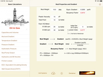 Drilling Hydraulics (Basic) iPad screenshot