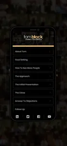 Tom Black Sales Training screenshot #1 for iPhone