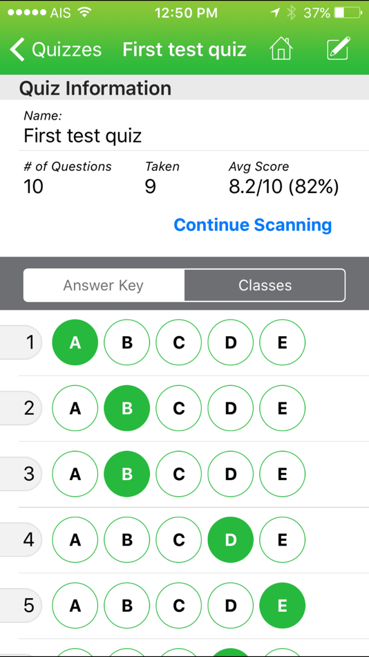 #1. Quick Key Mobile Grading App (iOS) 由: Design by Educators, Inc