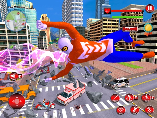 Screenshot #6 pour Super Spider City Flying Hero
