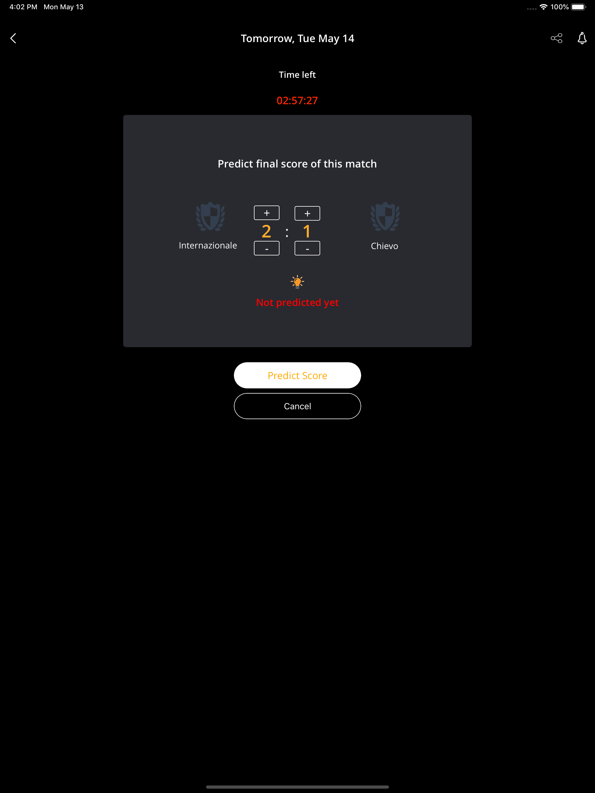 VinScore: Guess score for fun