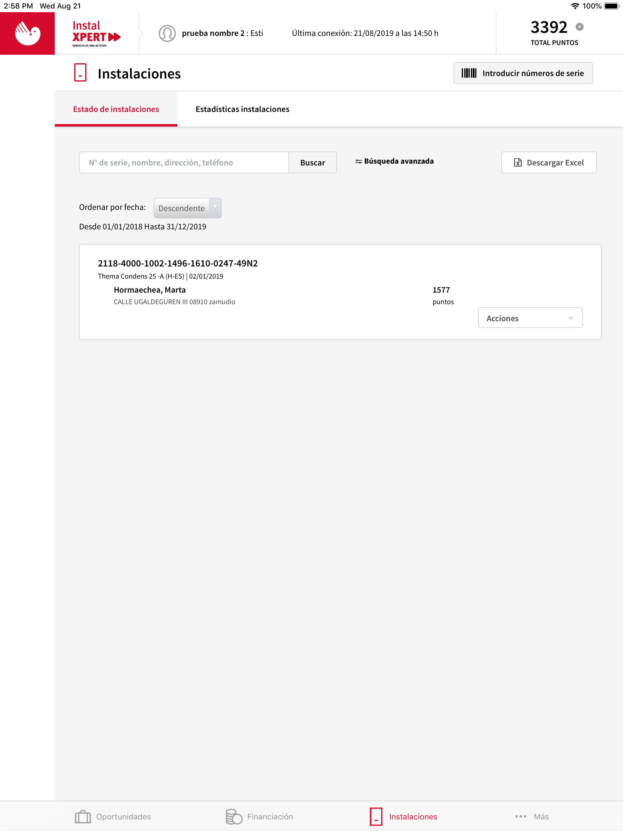 Instal CONNECT
