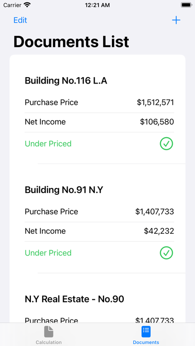Real estate investing Calc Screenshot
