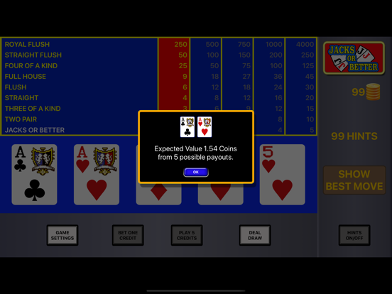 Screenshot #6 pour Video Poker Strategy