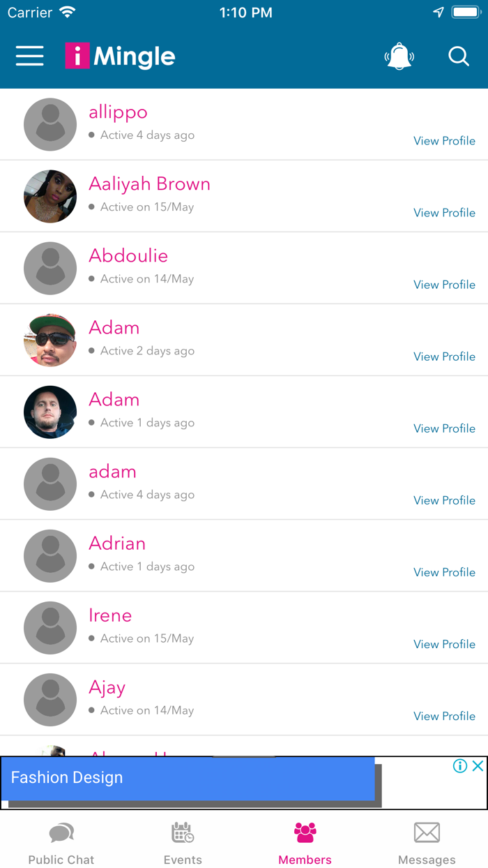 iMingle - Social Events