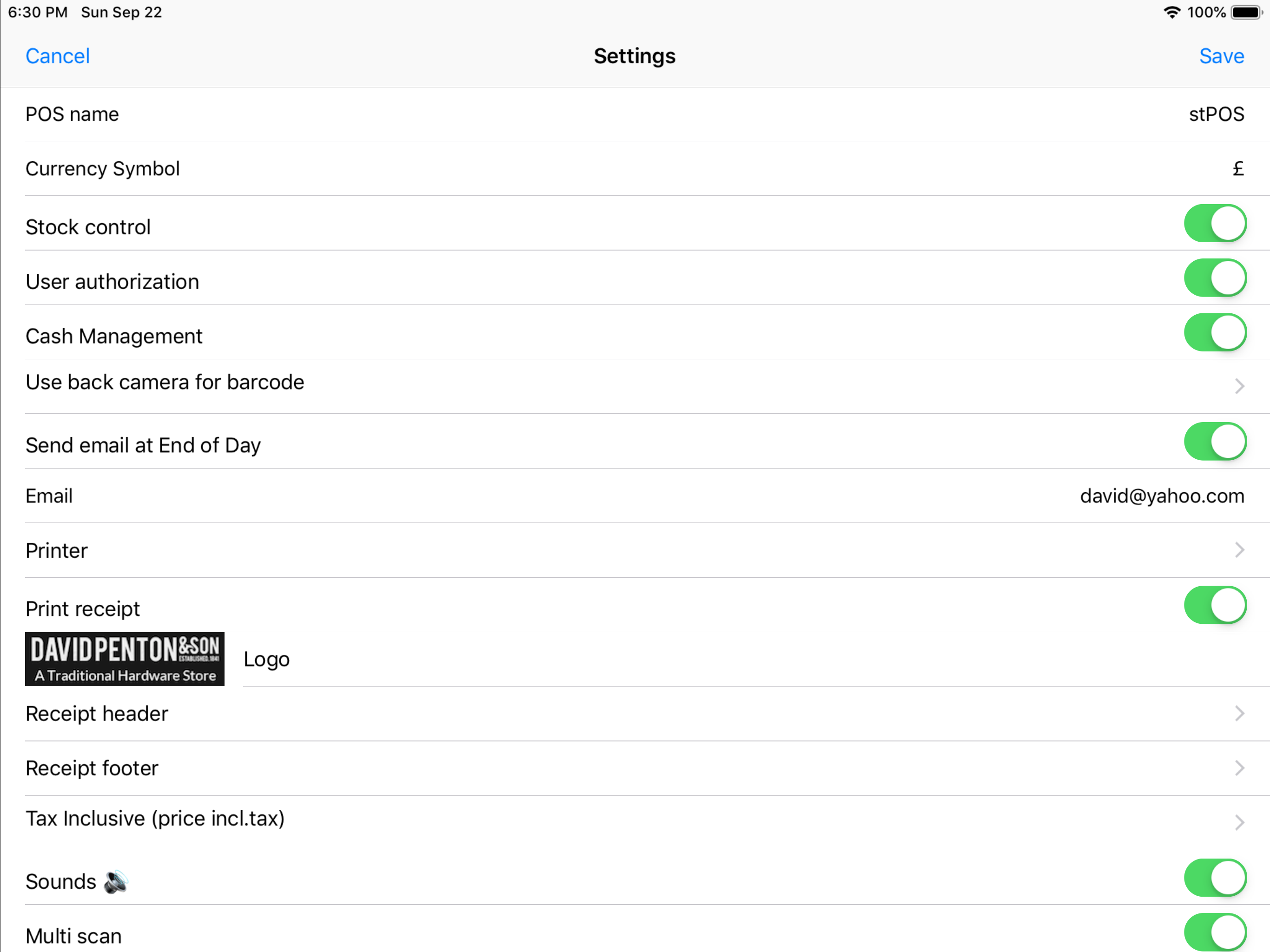 SW Point of Sale screenshot 20