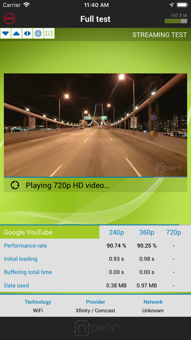 nPerf internet speed test screenshot 4