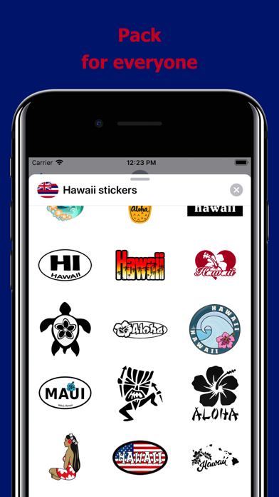 Hawaii emoji - USA stickers screenshot 4