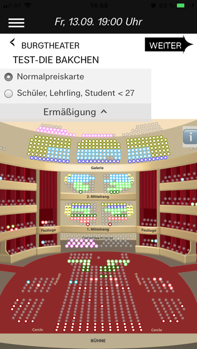 Burgtheater-App Screenshot