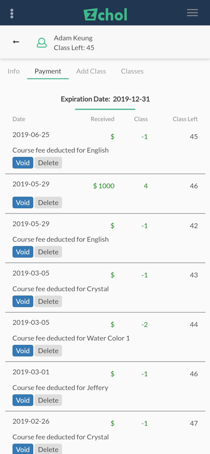 Zchol School Management System