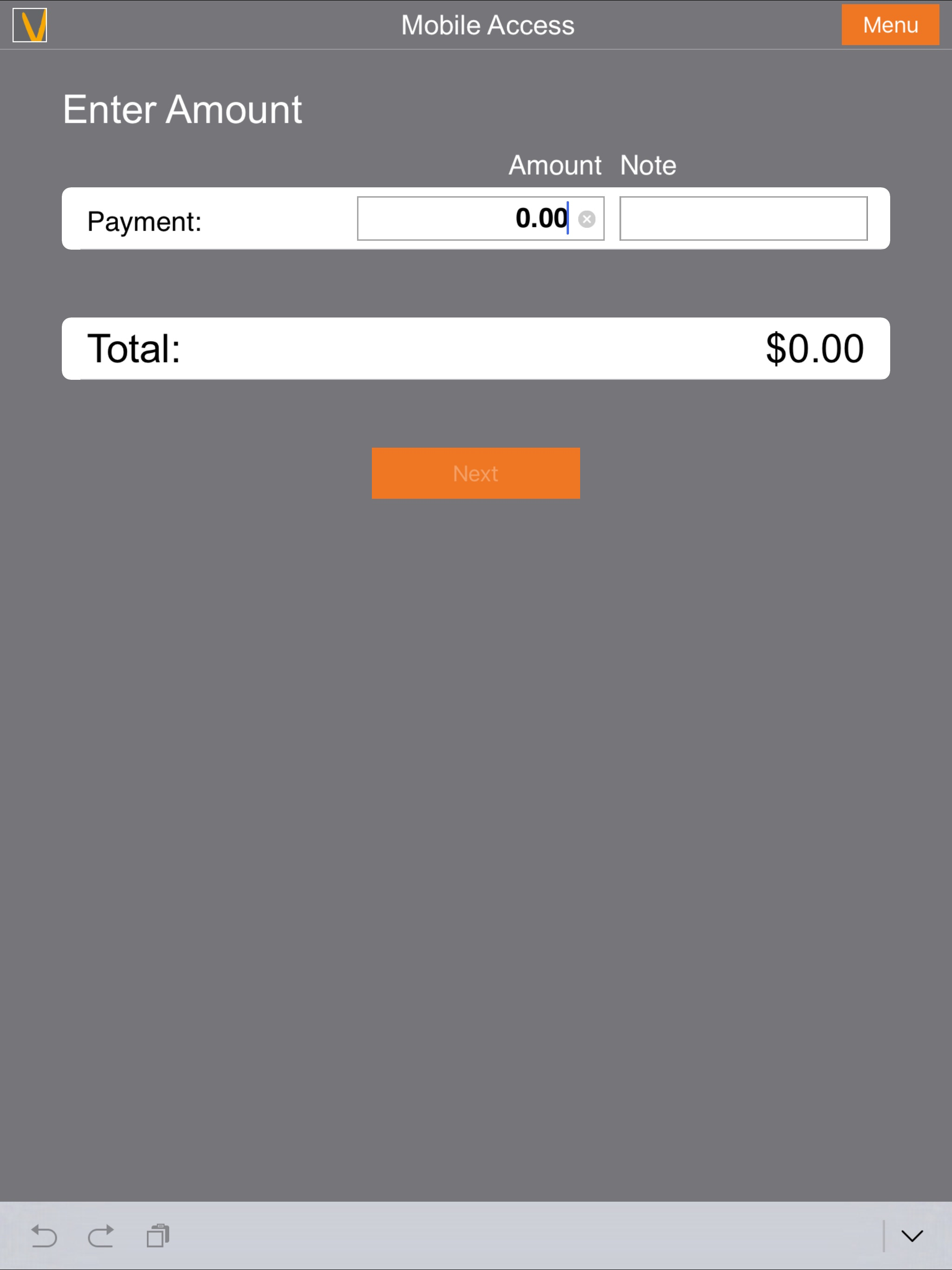 Vanco Payments Mobile Access