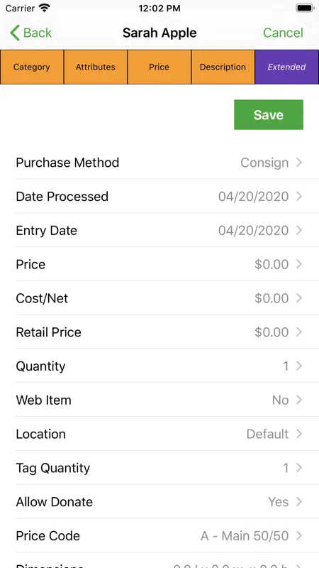 Liberty Item Entry screenshot 8 of 8