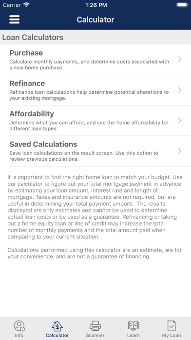 Highlands Residential Mortgage Screenshot