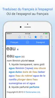 dictionnaire français–espagnol iphone screenshot 1