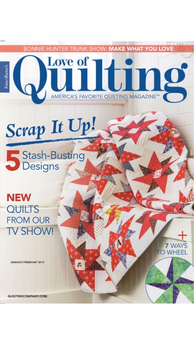 Love of Quilting Magazine Screenshot