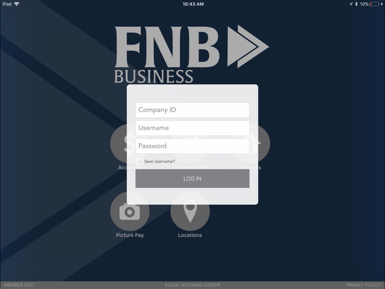 FNB Business Mobile for iPad