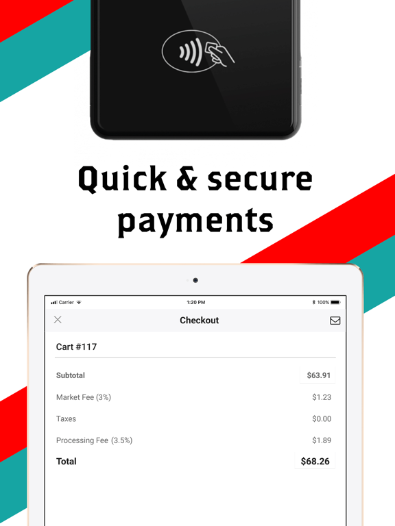 FoodToken Checkout iPad screenshot 3 - Business app