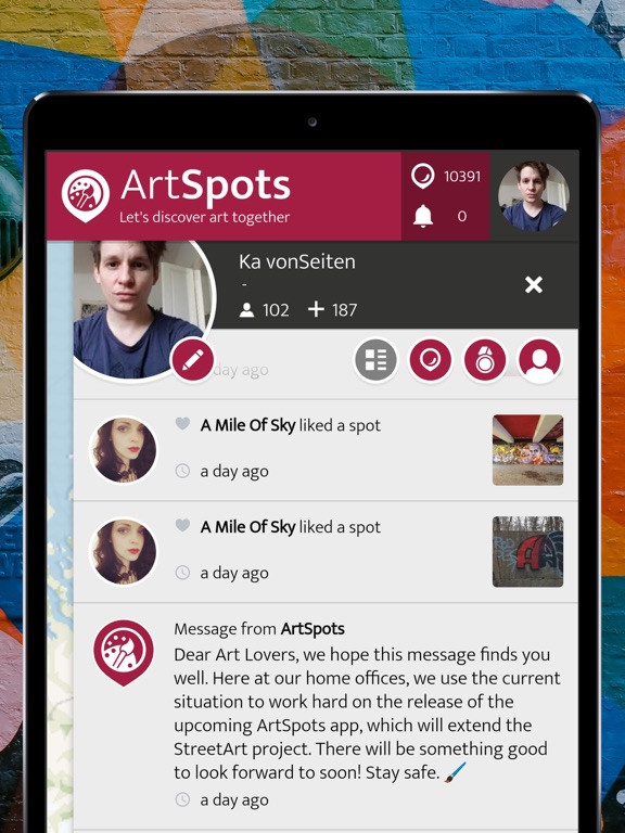 ArtSpots - let's discover art iPad screenshot 6 - Entertainment app