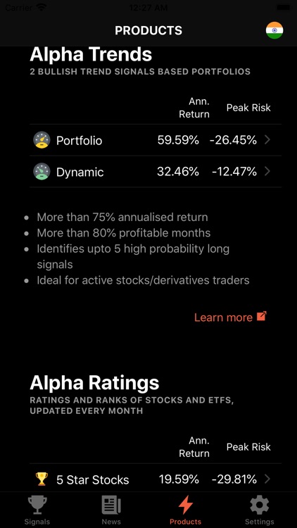 Spotalpha.com Stock Trends screenshot-7