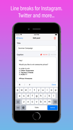 Spacy: Create Line Breaks screenshot 1