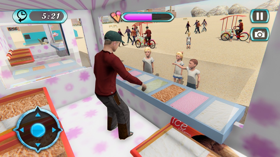 #4. Ice Cream Cart Delivery Boy 3D (iOS) 来自: Mohsin Usman