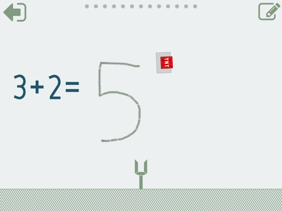 Math up to 10 in German iPad screenshot