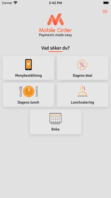 Screenshot #1 pour Mobile Order