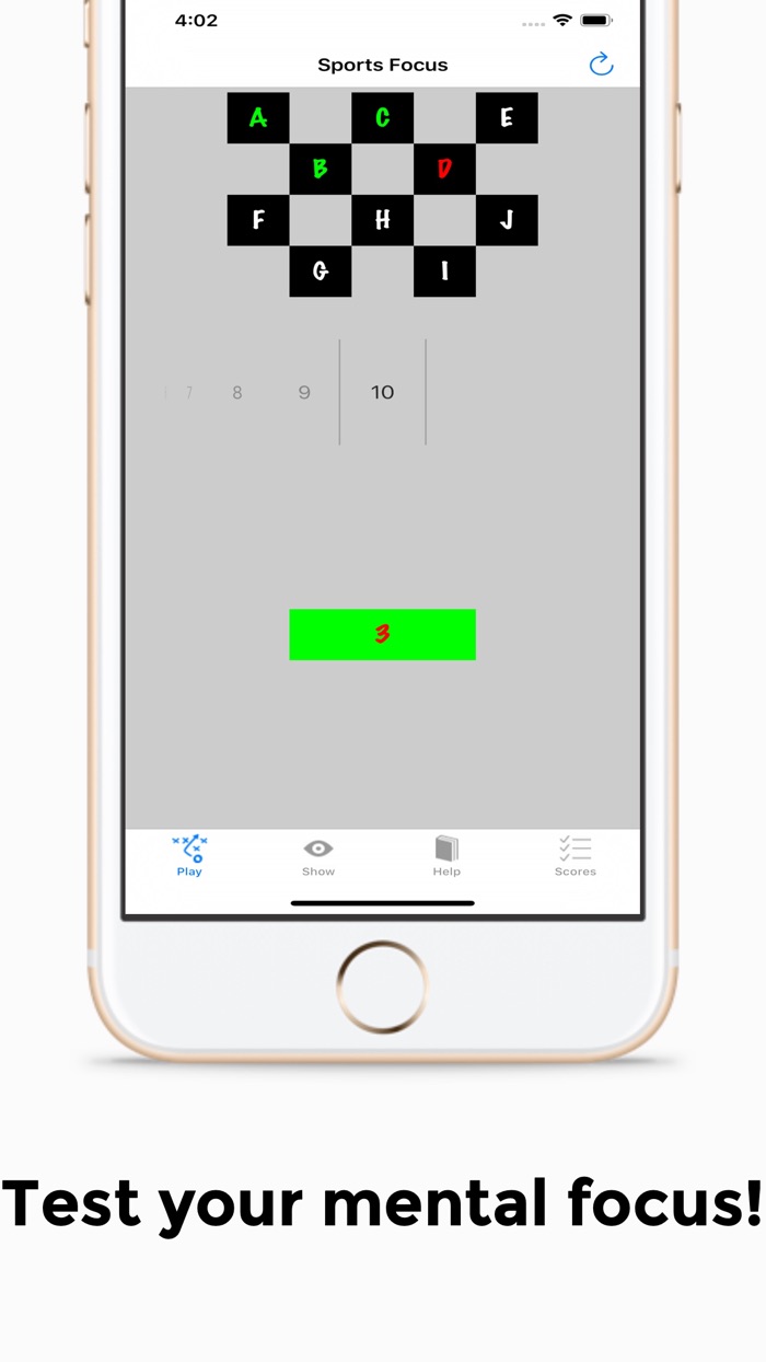 Sports Concentration Test