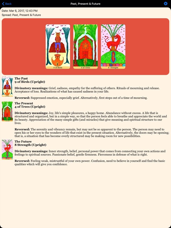 The Shining Tribe Tarot iPad screenshot 4 - Entertainment app