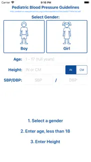 peds blood pressure guide iphone screenshot 1