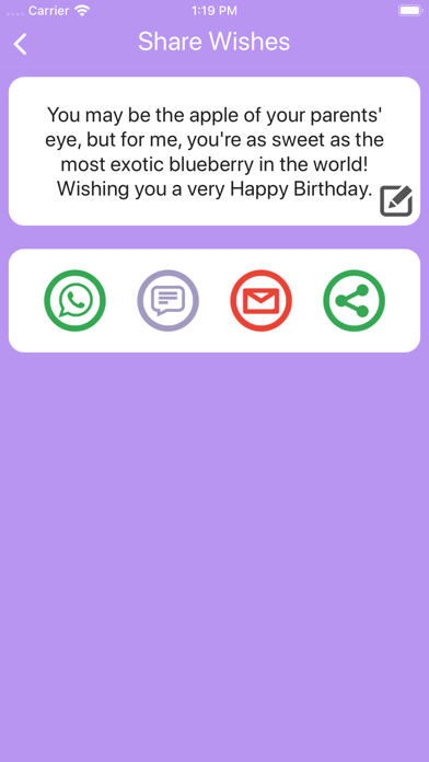 Birthday  Messages & Wishes Screenshot