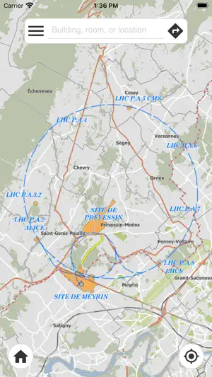 MapCERN screenshot 3