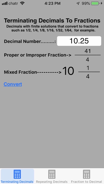 Decimal To Fraction Plus