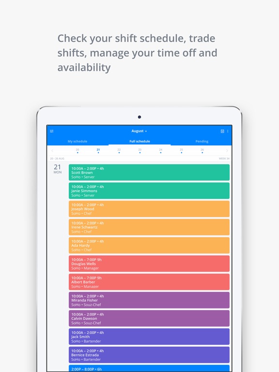 Screenshot #5 pour Sling: Employee Scheduling App