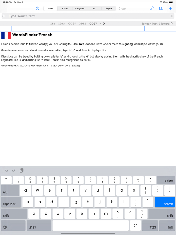 F Words Finder French PRO