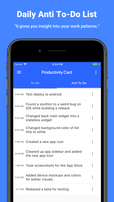 Productivity Card screenshot 3