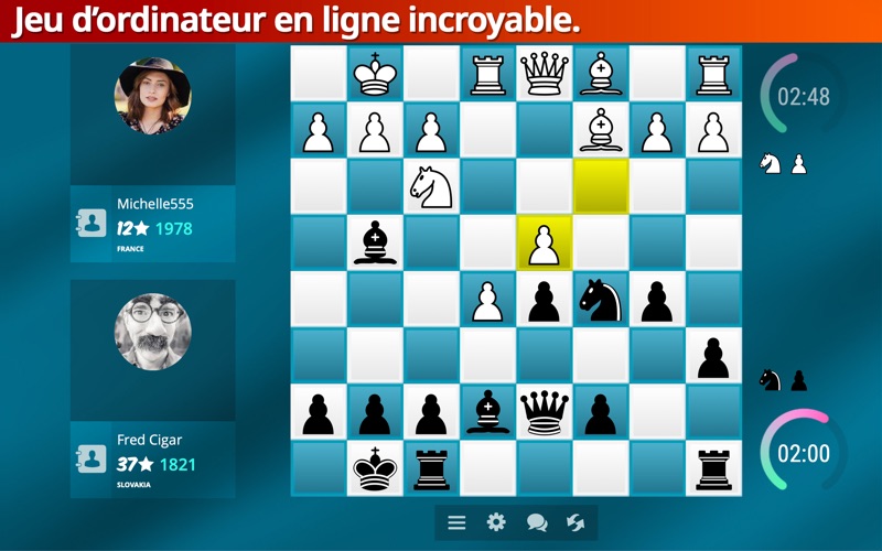 Screenshot #1 pour Echecs en ligne +