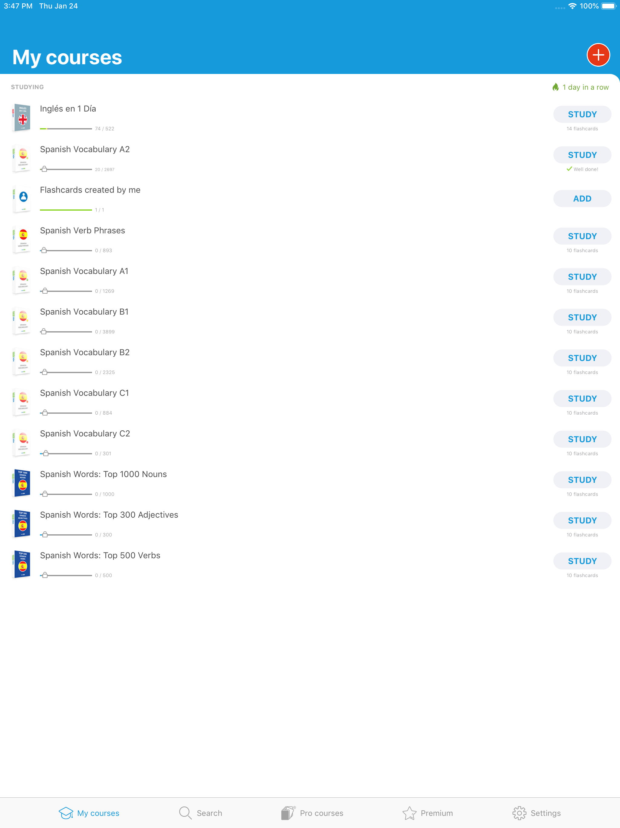 Learn Spanish: Voc App Cards screenshot 6