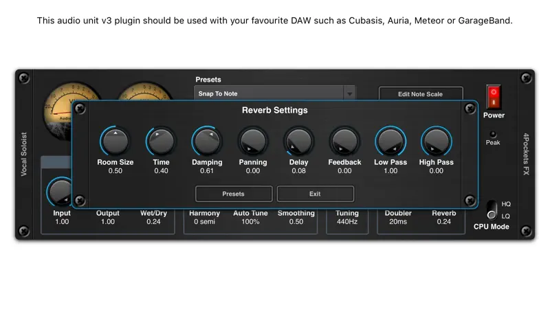 Vocal Soloist AUv3 Plugin screenshot 4 of 4