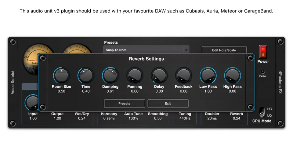 Vocal Soloist AUv3 Plugin iPhone Ekran Görüntüsü 4